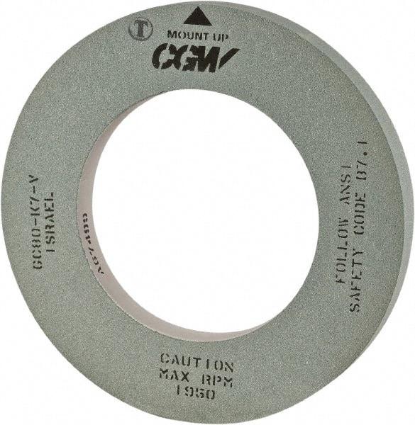 Camel Grinding Wheels - 14" Diam x 5" Hole x 2" Wide Centerless & Cylindrical Grinding Wheel - 80 Grit, Silicon Carbide, Type 1, Vitrified Bond, No Recess - Industrial Tool & Supply