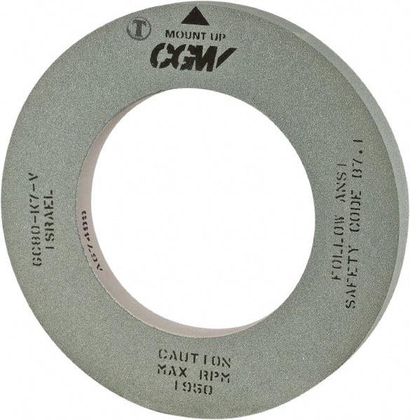 Camel Grinding Wheels - 16" Diam x 5" Hole x 1-1/2" Wide Centerless & Cylindrical Grinding Wheel - 80 Grit, Silicon Carbide, Type 1, Vitrified Bond, No Recess - Industrial Tool & Supply
