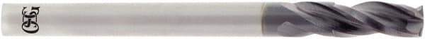 OSG - 1/4" 180° Spiral Flute Solid Carbide Screw Machine Drill Bit - TiAlN Finish, Right Hand Cut, 1/2" Flute Length, 1-1/2" OAL, Straight Shank - Industrial Tool & Supply