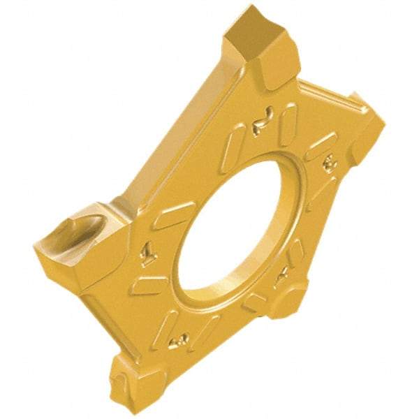 Iscar - PENTAD22L200 Grade IC808, 2mm Cutting Width Carbide Cutoff Insert - Left Hand Lead Angle, 0.2mm Corner Radius, TiAlN Finish - Industrial Tool & Supply