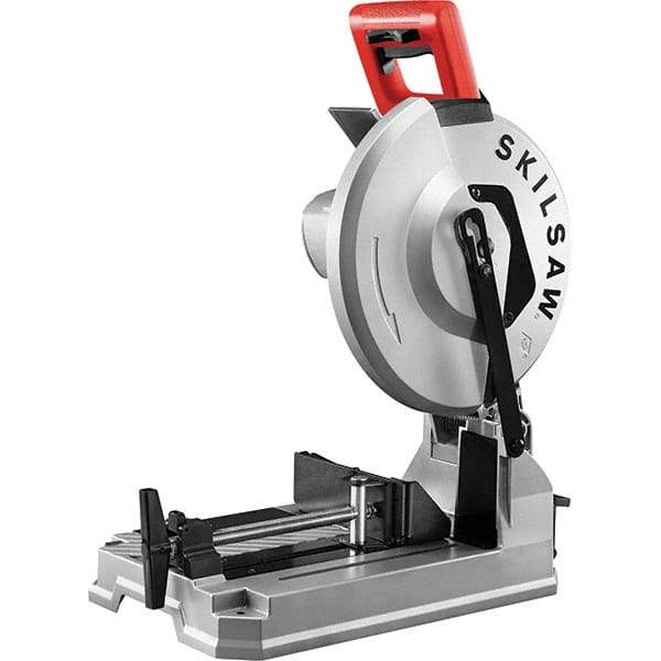 Skilsaw - 12" Blade Diam, 1" Arbor Hole, Straight Chop & Cut-Off Saw - 1 Phase, 1,500 RPM, 120 Volts, 4-1/2" Capacity in Pipe at 90° - Industrial Tool & Supply