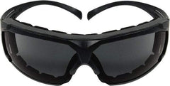 3M - Gray Lenses, Framed Safety Glasses - Anti-Fog, Gray Frame, Size Universal, Wrap Around - Industrial Tool & Supply