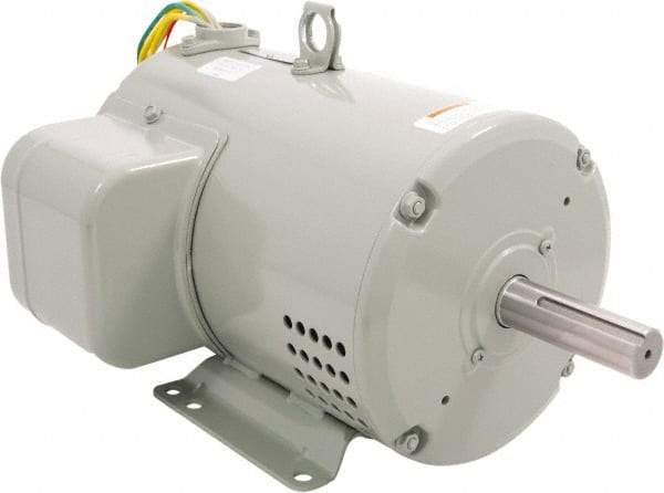 Leeson - 1 Max hp, 900 Max RPM, Premium Efficient Electric AC DC Motor - 230/460 V Input, Three Phase, 182T Frame, Rigid Base Mount, TEFC Enclosure - Industrial Tool & Supply