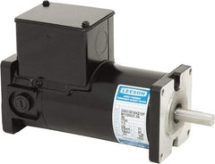 Leeson - 1/6 Max hp, 1,750 Max RPM, DC Electric AC DC Motor - 115 V Input, 31GS Frame, Square Flange Mount, TENV Enclosure - Industrial Tool & Supply
