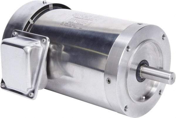 Leeson - 2 Max hp, 1,800 Max RPM, Premium Efficient Electric AC DC Motor - 230/460 V Input, Three Phase, 145TC Frame, C-Face Mount, TEFC Enclosure - Industrial Tool & Supply