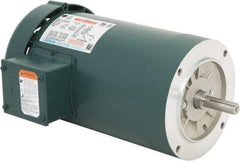 Leeson - 3 Max hp, 3,600 Max RPM, Premium Efficient Electric AC DC Motor - 230/460 V Input, Three Phase, 56C Frame, C-Face Mount, TEFC Enclosure - Industrial Tool & Supply