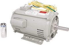 Leeson - 15 Max hp, 3,600 Max RPM, Crop Dryer Electric AC DC Motor - 230 V Input, Single Phase, 215TZ Frame, Rigid Base Mount, DPAO Enclosure - Industrial Tool & Supply