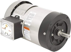 Leeson - 1 Max hp, 1,800 Max RPM, Premium Efficient Electric AC DC Motor - 230/460 V Input, Three Phase, 56C Frame, C-Face Mount, TEFC Enclosure - Industrial Tool & Supply