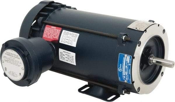 Leeson - 1 hp 1,800 Max RPM Explosion Proof Motor - 56C NEMA Frame, 230/460 Volts, 85.5% Efficiency at Full Load - Industrial Tool & Supply