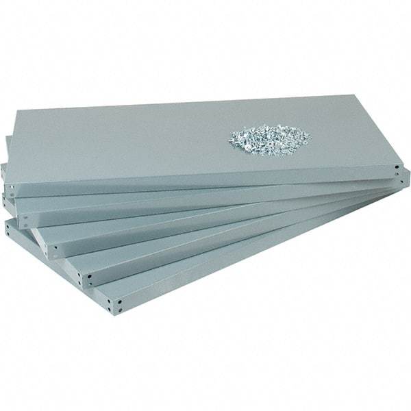 Value Collection - 48" Wide, 1-15/16 High, Open Shelving Accessory/Component - 14 Gauge Steel, Powder Coat Finish, Use with High Capacity Storage Racks - Industrial Tool & Supply