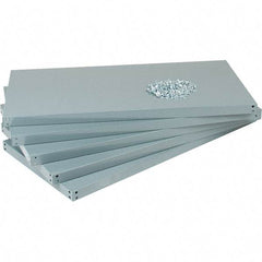 Value Collection - 48" Wide, 1-15/16 High, Open Shelving Accessory/Component - 14 Gauge Steel, Powder Coat Finish, Use with High Capacity Storage Racks - Industrial Tool & Supply
