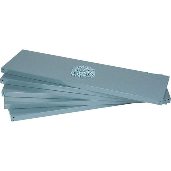 Value Collection - 60" Wide, 1-15/16 High, Open Shelving Accessory/Component - 14 Gauge Steel, Powder Coat Finish, Use with High Capacity Storage Racks - Industrial Tool & Supply
