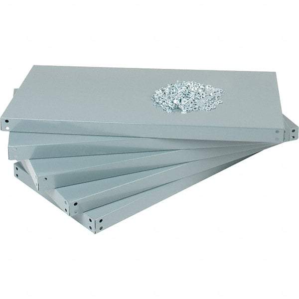 Value Collection - 36" Wide, 1-15/16 High, Open Shelving Accessory/Component - 14 Gauge Steel, Powder Coat Finish, Use with High Capacity Storage Racks - Industrial Tool & Supply