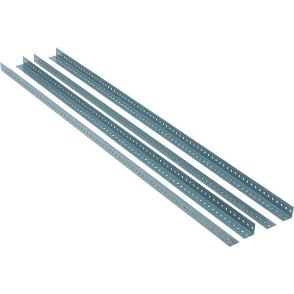 Value Collection - 1.92" Wide, 72 High, Open Shelving Accessory/Component - 13 Gauge Steel, Powder Coat Finish, Use with High Capacity Storage Racks - Industrial Tool & Supply
