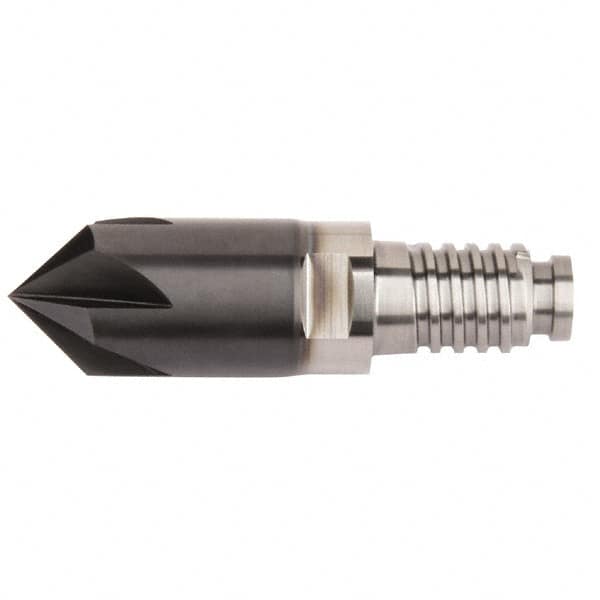 Kennametal - Corner Radius & Corner Chamfer End Mill Heads; Mill Diameter (Inch): 5/8 ; Mill Diameter (Decimal Inch): 0.6250 ; End Type: Corner Chamfer ; Chamfer Width (Decimal Inch): 0.1250 ; Number of Flutes: 6 ; Material: Solid Carbide - Exact Industrial Supply
