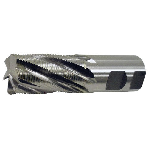 ‎1″ × 1″ × 1″ × 3-1/2″ RHS / RHC HSS-CO 8% (M42) 5-Flute Center-Cutting Fine Profile Roughing End Mill - Bright - Exact Industrial Supply