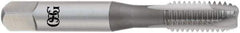 OSG - 7/16-14 UNC, H3, 3 Flutes, Plug Chamfer, Bright Finish, High Speed Steel Spiral Point STI Tap - 3-19/32" OAL, 0.429" Shank Diam, 1-21/32" Thread Length, 0.322" Square Size, 3B Class of Fit, Series 125 - Exact Industrial Supply