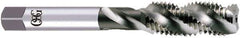 OSG - 7/16-14 UNC, 4 Flute, 50° Helix, Bottoming Chamfer, Bright Finish, High Speed Steel Spiral Flute STI Tap - Right Hand Flute, 3-19/32" OAL, 0.429" Shank Diam, 1-21/32" Thread Length, 2B Class of Fit, Series S108 - Exact Industrial Supply