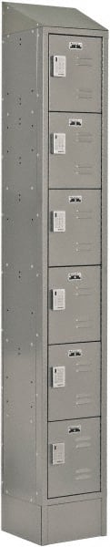 LockUp - 6 Door, 6 Tier, Electronic Access Lockers - Industrial Tool & Supply