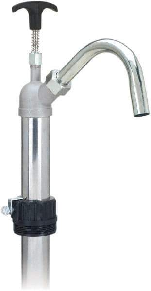 lumax - Oil Lubrication 0.17 Gal/Turn Flow Aluminum & Steel Lever Hand Pump - For 15 to 55 Gal Container - Industrial Tool & Supply