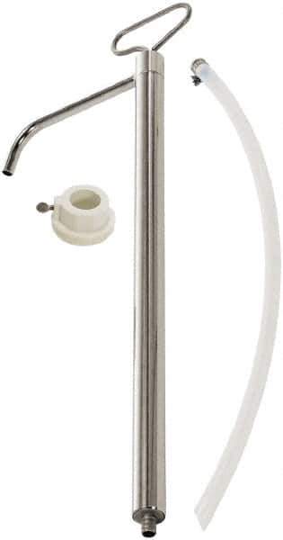 lumax - Water-Based Lubrication 0.06 Gal/Turn Flow Stainless Steel Lever Hand Pump - For 5 Gal Container - Industrial Tool & Supply