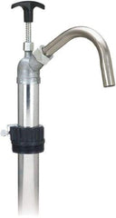 lumax - Water-Based Lubrication 0.17 Gal/Turn Flow Stainless Steel Lever Hand Pump - For 15 to 55 Gal Container - Industrial Tool & Supply
