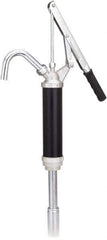 lumax - Oil Lubrication 0.10 Gal/Turn Flow Aluminum & Steel Lever Hand Pump - For 15 to 55 Gal Container - Industrial Tool & Supply