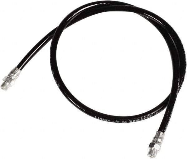 lumax - 36" Long, 4,500 psi Operating Pressure, Thermoplastic Grease Gun Hose - NPT, 12,000 psi Burst Pressure - Industrial Tool & Supply