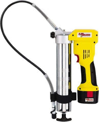 lumax - 7,000 Max psi, Flexible Battery-Operated Grease Gun - 14 oz Capacity, 3-Way Fill - Industrial Tool & Supply