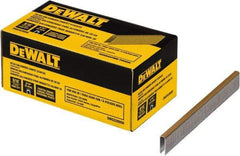 DeWALT - 9/16" Long x 0.0375" Wide, 20 Gauge Crowned Construction Staple - Steel, Galvanized Finish - Industrial Tool & Supply