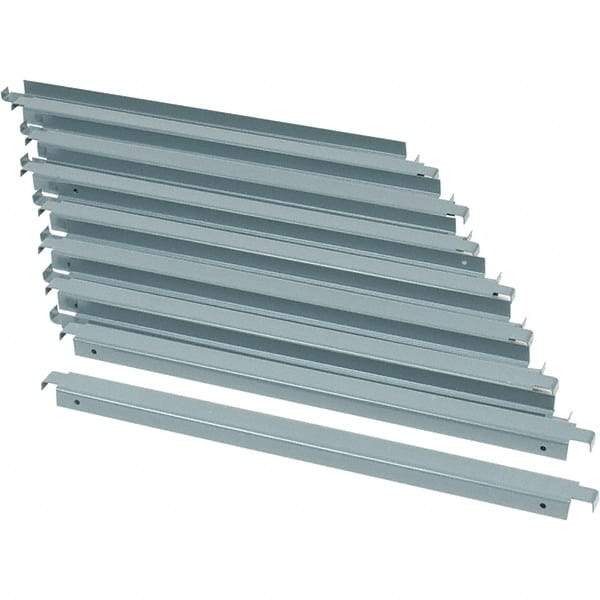 Value Collection - 24" Wide, 18 High, Open Shelving Accessory/Component - 16 Gauge Steel, Powder Coat Finish, Use with Boltless Storage Rack - Industrial Tool & Supply