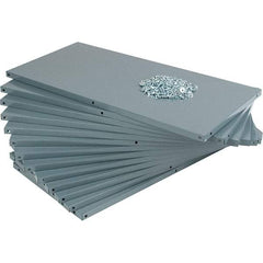 Value Collection - 35.8" Wide, 1 High, Open Shelving Accessory/Component - 21 Gauge Steel, Powder Coat Finish, Use with Bins/Totes - Industrial Tool & Supply