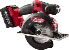 Milwaukee Tool - 18 Volt, 5-7/8" Blade, Cordless Circular Saw - 3,900 RPM, 2 Lithium-Ion Batteries Included - Industrial Tool & Supply