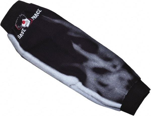 Save Phace - Size Universal, Black Cotton Sleeve - 18" Long Sleeve, Cut Resistance Level 1, Elastic Opening at Both Ends - Industrial Tool & Supply