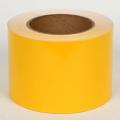 Cobra Systems - Labels, Ribbons & Tapes; Type: Vinyl Tape ; Color: Yellow ; For Use With: VNM8 ; Width (Inch): 4 ; Length (Feet): 150 ; Material: Vinyl - Exact Industrial Supply