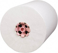 Scott - Hard Roll of 1 Ply White & Pink Paper Towels - 8" Wide, 580' Roll Length - Industrial Tool & Supply