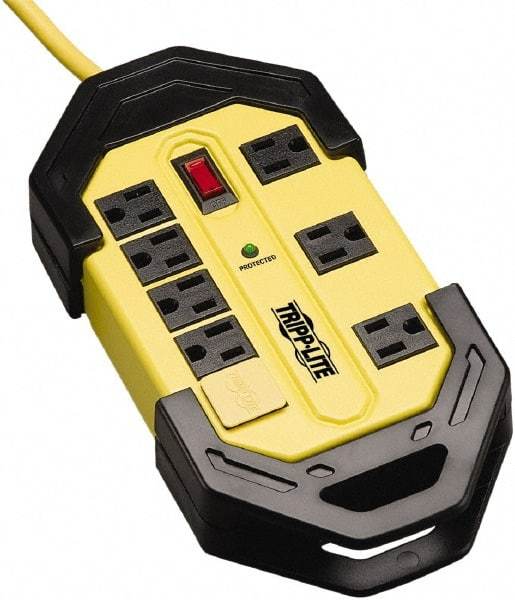 Tripp-Lite - 8 Outlets, 120 VAC15 Amps, 12' Cord, Power Outlet Strip - Floor, Keyhole Mount, 5-15 NEMA Configuration, 1.57" Strip - Industrial Tool & Supply