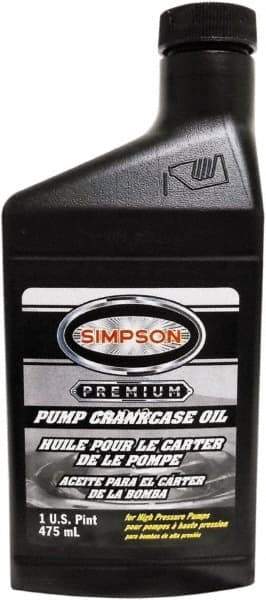 Simpson - Fixed Pressure Washer Pump Oil - 3-1/8" Long, Plastic, Female & Male - Industrial Tool & Supply