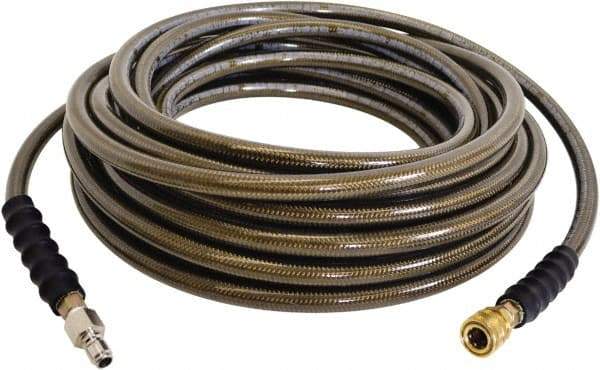 Simpson - 4,500 Max psi 2 Piece Pressure Washer Hose - 150' Long, Polyurethane, NPT, Female & Male - Industrial Tool & Supply