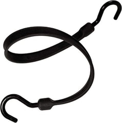 The Better Bungee - Heavy Duty Bungee Strap with Overmolded Nylon Hook End - 36" OAL, Black - Industrial Tool & Supply