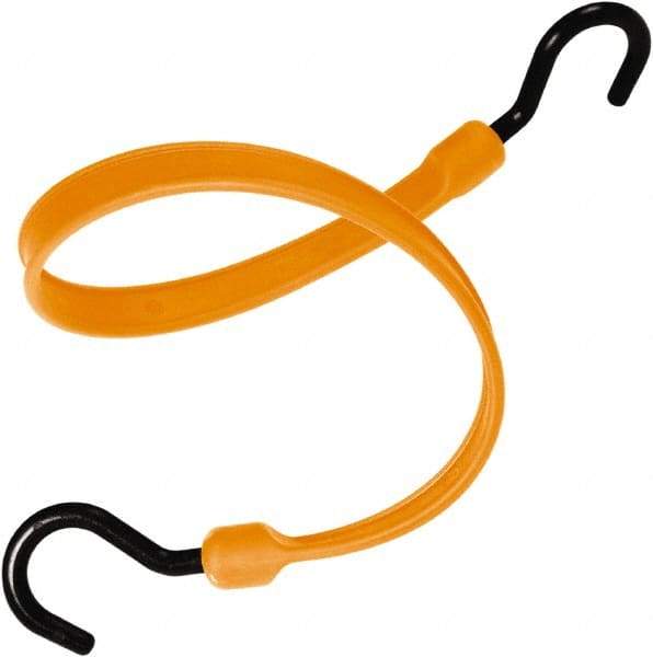 The Better Bungee - Heavy Duty Bungee Strap with Overmolded Nylon Hook End - 36" OAL, Orange - Industrial Tool & Supply