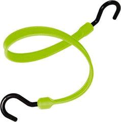 The Better Bungee - Heavy Duty Bungee Strap with Overmolded Nylon Hook End - 36" OAL, Safety Green - Industrial Tool & Supply
