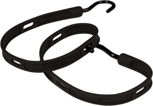 The Better Bungee - Adjustable Bungee Strap with Overmolded Nylon Hook End - 36" OAL, Black - Industrial Tool & Supply