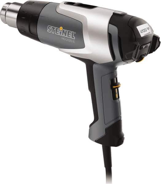 Steinel - 120 to 1,200°F Heat Setting, 4 to 13 CFM Air Flow, Heat Gun - 120 Volts, 13.5 Amps, 1,600 Watts, 6' Cord Length - Industrial Tool & Supply