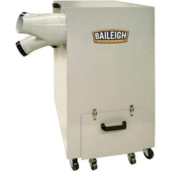 Baileigh - 5µm, 220 Volt Portable Metal Dust Collector - 30-1/2" Long x 21" Deep x 39-1/2" High, 4" Connection Diam, 1,450 CFM Air Flow, 10.4" Static Pressure Water Level - Industrial Tool & Supply