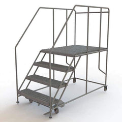 TRI-ARC - Rolling & Wall Mounted Ladders & Platforms Type: Rolling Work Platform Style: Steel Work Platform - Industrial Tool & Supply
