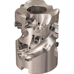 Seco - 12 Inserts, 50.7mm Cut Diam, 1" Arbor Diam, 47mm Max Depth of Cut, Indexable Square-Shoulder Face Mill - 90° Lead Angle, 70mm High, LOEX-12 Insert Compatibility, Through Coolant, Series R220.94 - Industrial Tool & Supply