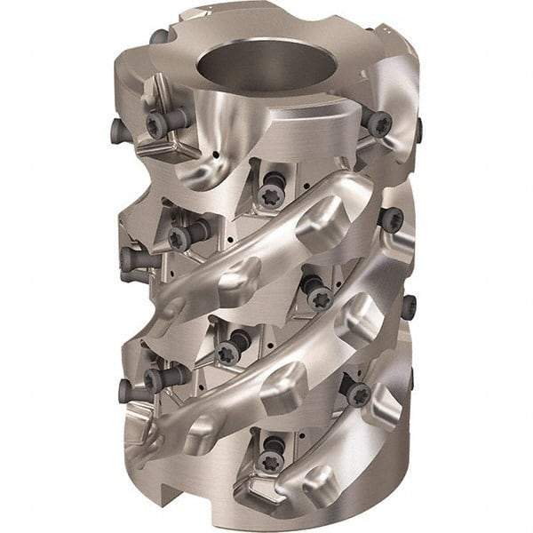 Seco - 28 Inserts, 63mm Cut Diam, 27mm Arbor Diam, 81mm Max Depth of Cut, Indexable Square-Shoulder Face Mill - 90° Lead Angle, 93mm High, LOEX-12 Insert Compatibility, Through Coolant, Series R220.94 - Industrial Tool & Supply