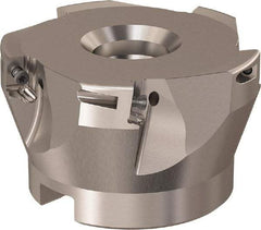 Seco - 5 Inserts, 66mm Cut Diam, 27mm Arbor Diam, 9mm Max Depth of Cut, Indexable Square-Shoulder Face Mill - 90° Lead Angle, 40mm High, XO.X 10T3.. Insert Compatibility, Through Coolant, Series R220.69 - Industrial Tool & Supply
