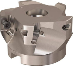 Seco - 5 Inserts, 66mm Cut Diam, 27mm Arbor Diam, 17mm Max Depth of Cut, Indexable Square-Shoulder Face Mill - 90° Lead Angle, 40mm High, XO.X 12.. Insert Compatibility, Through Coolant, Series R220.69 - Industrial Tool & Supply